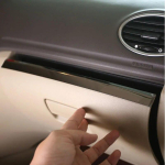 My Good Car Stainless steel Car Glove Box Decoration Trim Glovebox Cover Sticker for Ford Focus 2 MK2 2005 - 2011 2012 Stainlessste silver gray