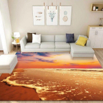 3D P&otilde;randamatt Vaibad K&ouml;&ouml;k Rannalained Jooksva Vaip K&ouml;&ouml;k Pestav Libisemiskindel Elutoa Vaip Mereline Vannimatt Imav 80*120cm