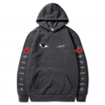 Naruto Cosplay Hoodie Harajuku dressipluusid, meeste puuvillased pusad M kiltkivi hall v&auml;rv