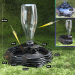 Automaatne dosaator, 400 ml mahutavusega terraarium ja kaussikilpkonn geko kilpkonnade madu jaoks must
