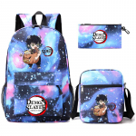 Anime Demon Slayer seljakott Sharingan teismelistele &otilde;pilaste koolikott poiss t&uuml;druk tagasi kooli Uzumaki suure mahutavusega multifilmi kotid