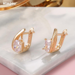 SIMJOO Rose Gold Stud k&otilde;rvar&otilde;ngad Laheda stiiliga stiilsed tsirkoonist peok&otilde;rvar&otilde;ngad naistele