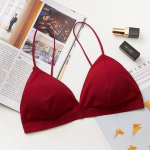 Triangle Cup rinnahoidjad naiste m&auml;hisrinnahoidja koos rinnapadjaga toruga, ilma terasest r&otilde;ngasrihmata Seksikas Push Up Bralette Invisible pesu must