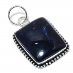 Natural Sodalite Gemstone Handmade 925 Sterling Silver Pendant 2.05 n4n51