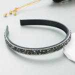 Naiste juuksepael Crystal peapael Retrobarokk &uuml;lil&auml;ikiv peen servaga Premium peakate OneSize must