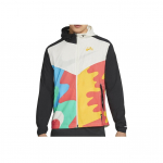 Nike Windrunner A.I.R. Kootud kapuutsiga jooksejakk Meeste jakid Valge CJ5809-133 S
