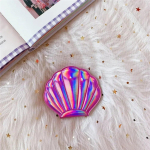 Dream Laser Color Shell Shape meigipeegel 2X suurendav peegel kaasaskantav kahepoolne kokkupandav tasku Kawaii meigitarvikud