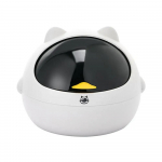 Mini lauaarvuti pr&uuml;gikasti raputuskaane t&uuml;&uuml;p pr&uuml;gikast loominguline kaetud k&ouml;&ouml;k elutuba kirjutuslaud s&ouml;&ouml;gilaud mini pr&uuml;gikast kassi kujuga valge