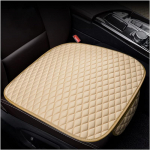 Autoistme alumine kate, 2 komplekti esiistme kaitsepadja kate, universaalne auto interj&ouml;&ouml;ri istme alumine libisemisvastane padjamatt, pehme ja hingav, auto beež