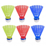 6 tk/komplekt Helendavad sulgpallipallid LED-vahustatud plastist spordisulgpall V&auml;rvilised valgustusega sulgpallid Laste LED sulgpallikomplekt sporditegevuseks 6pcs