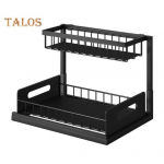 K&ouml;&ouml;gi hoiurest Mitmeotstarbeline kahetasandiline k&otilde;rge tara kraanikausi all Korraldaja Vannitoa v&auml;ljat&otilde;mmatav kapp Maitseainepurgid hoiuriiul valge