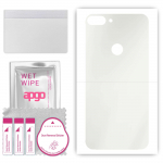 apgo MATTE Protective Skin Sticker for the back compatible with Alcatel 1s, Wrap Film, Hydrogel Film, Flexible, Soft TPU with positioning layer easy i