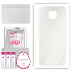 apgo MATTE Protective Skin Sticker for the back compatible with Xiaomi Redmi Note 9 Pro, Wrap Film, Hydrogel Film, Flexible, Soft TPU with positioning