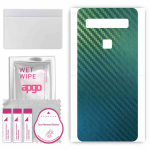 apgo Protective Skin Sticker for the back compatible with TCL 10 5G UW, Wrap Film, Foil, Vinyl - Pattern Carbon Chameleon CAKA1