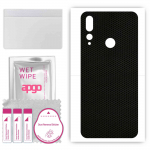 apgo Protective Skin Sticker for the back compatible with HTC Desire 19 Plus, Wrap Film, Foil, Vinyl - Pattern Matrix