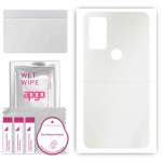 apgo Protective Skin Sticker for the back compatible with Motorola Moto G Play Gen 2, Wrap Film, Foil, Vinyl - Pattern Matte Transparent