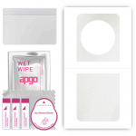 apgo Protective Skin Sticker for the back compatible with Tecno Phantom V Flip 5G, Wrap Film, Foil, Vinyl - Pattern Matte Transparent