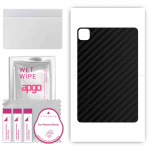 apgo Protective Skin Sticker for the back compatible with Doogee T10, Wrap Film, Foil, Vinyl - Pattern Carbon Black