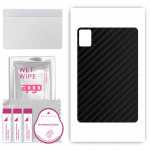 apgo Protective Skin Sticker for the back compatible with Doogee T20, Wrap Film, Foil, Vinyl - Pattern Carbon Black