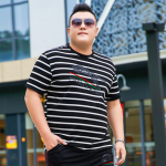 Trendikas br&auml;nd Poiste Suur Suurus Lai L&uuml;hikeste Varrukatega T-s&auml;rk Paks Poiss Eriti Suur Lai Poolpikkade Varrukatega T-s&auml;rk Top 7XL 7XL must