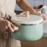 Jaapani emailiga piimapott supipott beebitoidupott piimapott induktsioonpliit universaalsed k&ouml;&ouml;gin&otilde;ud One Size roheline