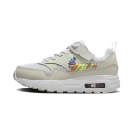Nike Air Max 1 SE EasyOn PS Vikerkaarepael Swoosh Laste tossud Kreemjasvalge Summit-White FN4784-100 28
