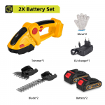 NEWBENY elektriline hekil&otilde;ikur 2-IN 1 T&otilde;hus juhtmeta majapidamises kasutatavate p&uuml;gamissaag Laetavad elektrit&ouml;&ouml;riistad Makita 18 V aku jaoks 2xBattery -EU Plug-Yellow