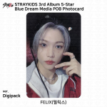 Stray Kids 5-t&auml;rni POB-fotokaart Applemusic Everline MMT Yes24 JYP Withmuu BDM MS Felix - BDM