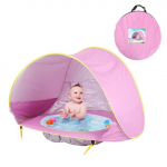 Baby Beach Telk Lastele Veekindel Pop Up P&auml;ikesevarju Telk UV-kaitsega p&auml;ikesevarju basseiniga Laps V&auml;lik&auml;mping P&auml;ikesevari Rand TD1076B