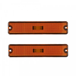 2 tk esikaitseraua k&uuml;ljemarkeri tuli Jeep Wrangler YJ 1987-1995 jaoks