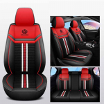 T&auml;ielik viiekohaline Full Surround autopadi Four Seasons universaalne autoistme kate Nahast kulumiskindel m&auml;&auml;rdunud hingav autoistme kate Basic model must