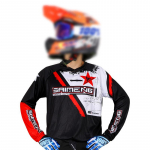 Motokrossi Jersey v&otilde;idus&otilde;it Maastikuratas MX Enduro MOTO Mootorratas Flexair riided laps poiss t&uuml;druk moto laps m&auml;gi Dirt Bike allam&auml;ge XL-Jersey-kid