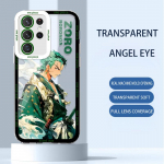 L&auml;bipaistev Ultra Angel Eyes Shell Samsung S22, S23 Plus, A32 jaoks &ndash; One Piece Luffy ja Zoro Anime Design S24