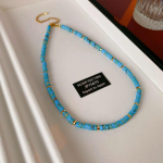 Looduslikust kivist kaelakee magus dopamiinp&auml;rl Barokne kaelakee lihtne rangluukett moodne temperament aksessuaar