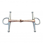 Roostevabast terasest Horse Bit Full Cheek Snaffle Bit Copper Mouth Horse Tack