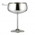 Veiniklaasist roostevabast terasest laia suuga mugava k&auml;epidemega paindekindlad vastupidavad &scaron;ampanja kupee klaasid h&otilde;be