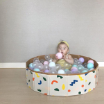 Lastele m&otilde;eldud sisebassein, mitmeotstarbeline m&auml;ngubassein Bear Print Wave Ball Pool Baby sisebassein B-80x20cm