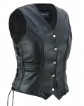 Naiste punutud mootorratta nahast vest siidist pehmest lehmanahast naiste vest GearX must L must