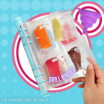 5 tk/komplekt teemantmaali hoiukonteiner, teemantide kollektsiooni raamat, 5D DIY tarvikute hoiukomplekt kleebiste siltidega, kivist helmeste hoiukoht