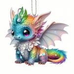 Akr&uuml;&uuml;lmaterjalist lame 2D autoripats, seljakoti tarvikud, kodukaunistamise ripats v&otilde;tmehoidja