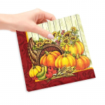 20tk/pakend 33*33cm 2-kihiline &uuml;hekordne peosalvr&auml;tik Halloweeni mustriga