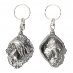 Tibetan Mastiff, Do khyi - Silver-plated pendant with a dog in a decorative box, handbag decoration, backpack pendant by Art-Dog brand