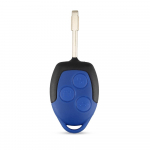 3 nupuga kaugjuhtimispuldi auto v&otilde;tme&uuml;mbrise korpuse puldid Ford Mondeo Focus 2 jaoks 3 Festiva Fiesta Transit v&otilde;tmepuldi l&otilde;ikamata FO21 HU101 tera Blue