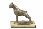 Boxer, German Boxer I - dog figurine, dog silhouette figurine, trophy for Art-Dog dog show exhibition