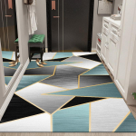 Lihtne elutoa sissep&auml;&auml;s suure ala kaunistusmatt Abstraktne geomeetriline vaip Magamistoa voodi k&otilde;rval t&auml;isvaip 80*100CM