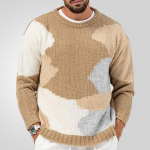 Meeste Vintage &uuml;mara kaelusega kampsun, lahtise l&otilde;ikega, kerge, pikkade varrukatega dressipluusid, kootud pullover, vabaaja s&uuml;gis-talvine soe pehme pidulik kampsun meestele M