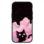 Samsung Galaxy S24 S23 iPhone 16 15 14 Xiaomi Redmi Note 13 12 11 10 8 Plus 9 Pro Max X XR telefoni &uuml;mbris Cartoon Cat Mj&auml;u Armas OPPO Huawei kate for Samsung Galaxy A16