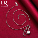 925 h&otilde;bedast s&uuml;damekujuline kaelakee Moodsad pulmaehted 45CM