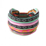 Naiste prinditud peapael, spordijuuksed laia servaga joogapeapael, pehme juuksepael Peakatte komplekt juuksepael One Size sinine