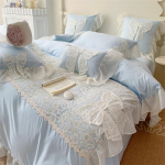 Princess Wind Butterfly pits, suur pits, pestud puuvillane voodipesu, kahekordne neljaosaline komplekt 2.0m bed